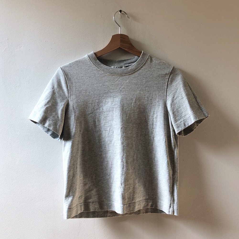 COS Light Gray (Gray Marl) Clean Cut T-shirt